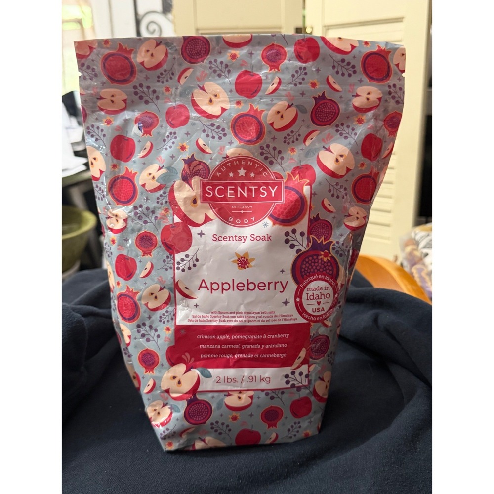 Scentsy Body Soak Appleberry pomegranate cranberry